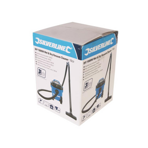 Aspirateur eau et poussière 1 000 W, 10 L - Silverline My Podologie