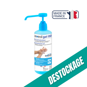 Gel hydroalcoolique -  Exeol Gel 82 - Sodel // Destockage Exeol