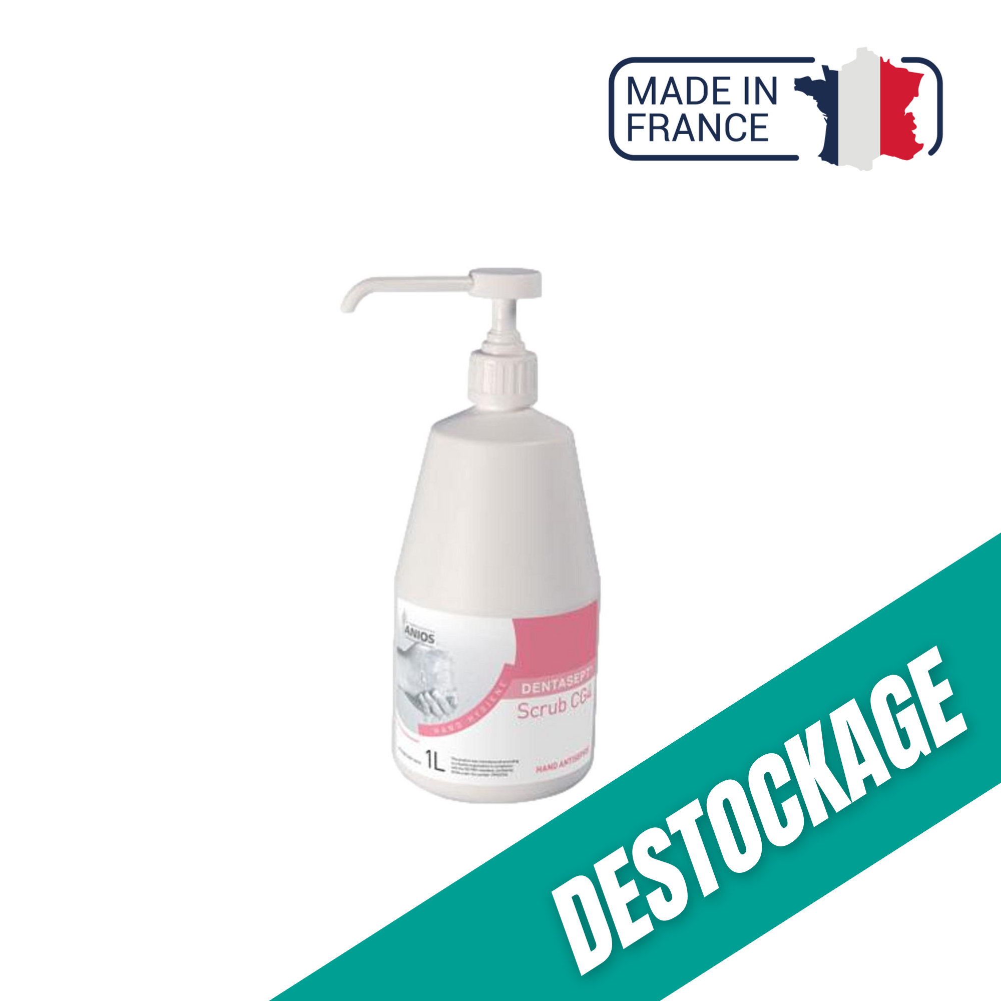 Dentasept SCRUB CG4 - Anios - 1 L Pompe // Destockage Anios 